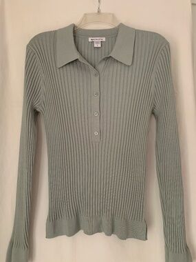 Athleta sage green 'Sweet Bay Henley Sweater'